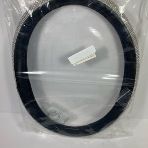 Faux LEATHER decorative Diamond Steering Wheel Cover New